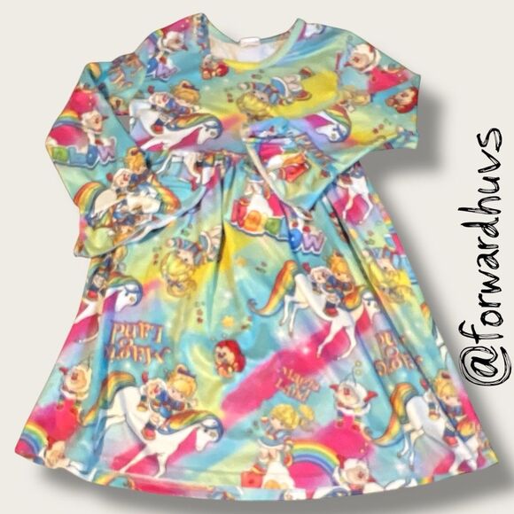 Rainbow Brite “Magic Land” Long Sleeve Dress – Size 2XL (6–7T) - Picture 4 of 9